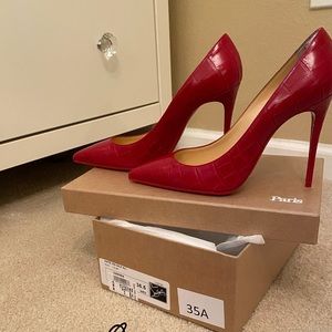 Kate 100 CALF ALI RED   
Christian Louboutin